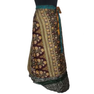 Vintage Silk Magic Wrap Skirt SW1984