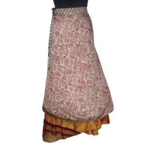 Vintage Silk Magic Wrap Skirt SW1986