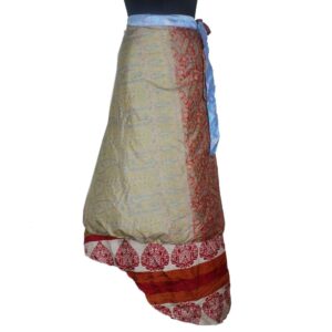 Vintage Silk Magic Wrap Skirt SW1990