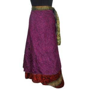Vintage Silk Magic Wrap Skirt SW1992