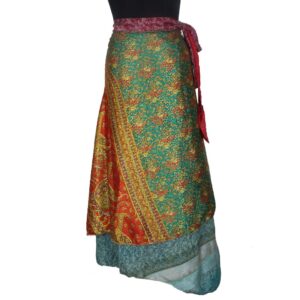 Vintage Silk Magic Wrap Skirt SW1995