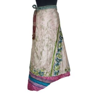 Vintage Silk Magic Wrap Skirt SW1996