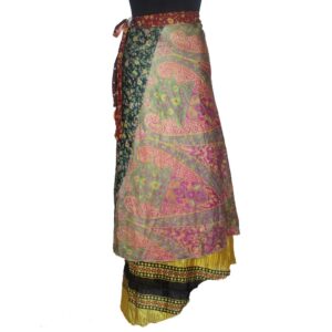 Vintage Silk Magic Wrap Skirt SW2000