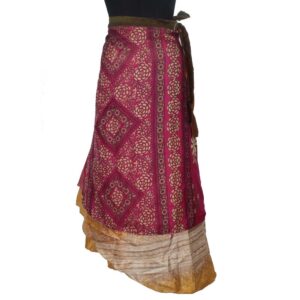 Vintage Silk Magic Wrap Skirt SW2003