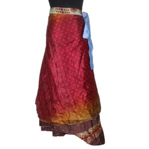 Vintage Silk Magic Wrap Skirt SW2006