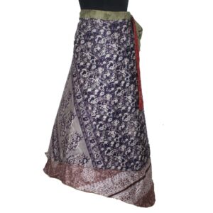 Vintage Silk Magic Wrap Skirt SW2007