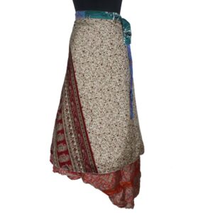 Vintage Silk Magic Wrap Skirt SW2008