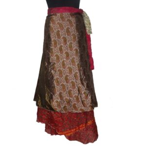 Vintage Silk Magic Wrap Skirt SW2015