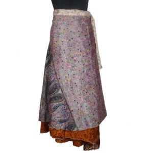 Vintage Silk Magic Wrap Skirt SW2018