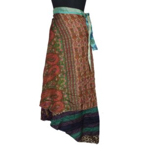 Vintage Silk Magic Wrap Skirt SW2026