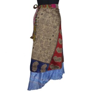 Vintage Silk Magic Wrap Skirt SW2027