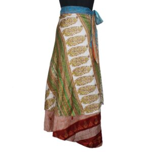 Vintage Silk Magic Wrap Skirt SW2028