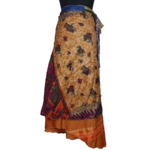 Vintage Silk Magic Wrap Skirt SW2029