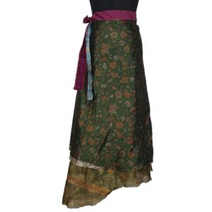 Vintage Silk Magic Wrap Skirt SW2030