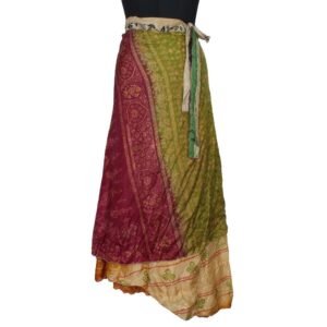 Vintage Silk Magic Wrap Skirt SW2031