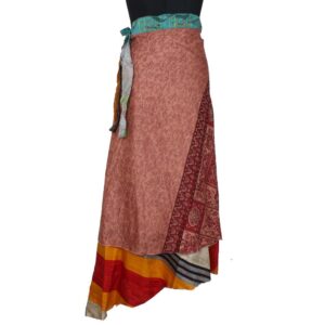Vintage Silk Magic Wrap Skirt SW2033