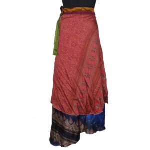 Vintage Silk Magic Wrap Skirt SW2035