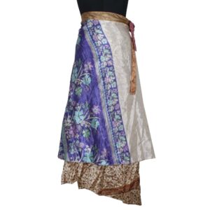 Vintage Silk Magic Wrap Skirt SW2036
