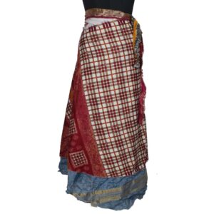 Vintage Silk Magic Wrap Skirt SW2039