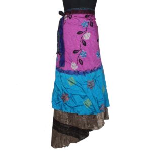 Vintage Silk Magic Wrap Skirt SW2041