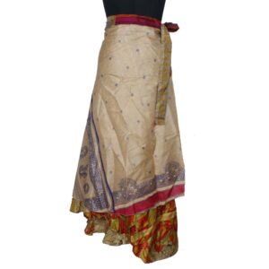 Vintage Silk Magic Wrap Skirt SW2043