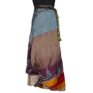Vintage Silk Magic Wrap Skirt SW2044