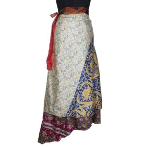 Vintage Silk Magic Wrap Skirt SW2045
