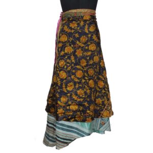 Vintage Silk Magic Wrap Skirt SW2046