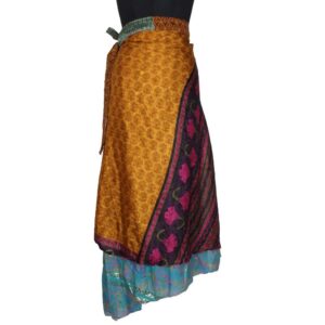 Vintage Silk Magic Wrap Skirt SW2047