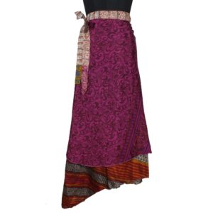 Vintage Silk Magic Wrap Skirt SW2049