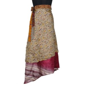Vintage Silk Magic Wrap Skirt SW2051