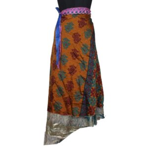 Vintage Silk Magic Wrap Skirt SW2052
