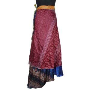 Vintage Silk Magic Wrap Skirt SW2055