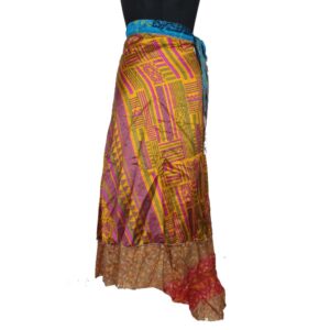 Vintage Silk Magic Wrap Skirt SW2057