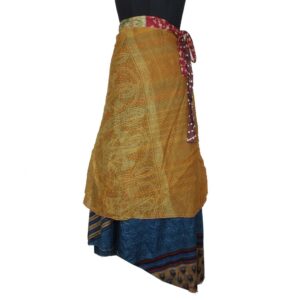 Vintage Silk Magic Wrap Skirt SW2061