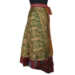 Vintage Silk Magic Wrap Skirt SW2065