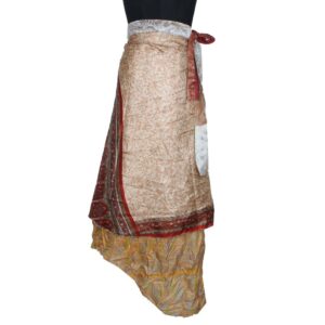 Vintage Silk Magic Wrap Skirt SW2067