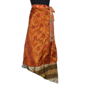 Vintage Silk Magic Wrap Skirt SW2069
