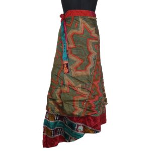 Vintage Silk Magic Wrap Skirt SW2072