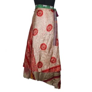 Vintage Silk Magic Wrap Skirt SW2074