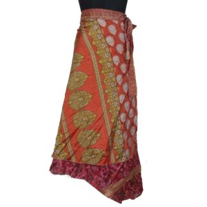 Vintage Silk Magic Wrap Skirt SW2076