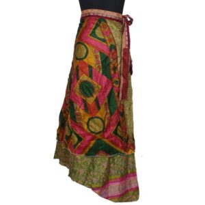Vintage Silk Magic Wrap Skirt SW2078