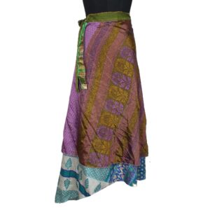 Vintage Silk Magic Wrap Skirt SW2079