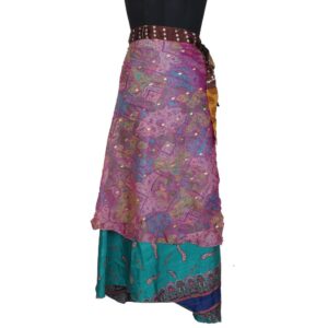 Vintage Silk Magic Wrap Skirt SW2080