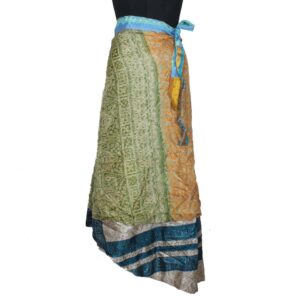Vintage Silk Magic Wrap Skirt SW2081