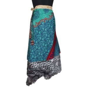 Vintage Silk Magic Wrap Skirt SW2082