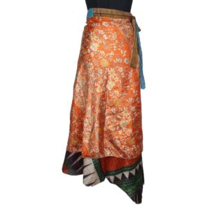 Vintage Silk Magic Wrap Skirt SW2084