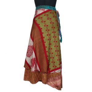 Vintage Silk Magic Wrap Skirt SW2085