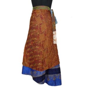 Vintage Silk Magic Wrap Skirt SW2092