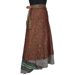Vintage Silk Magic Wrap Skirt SW2095